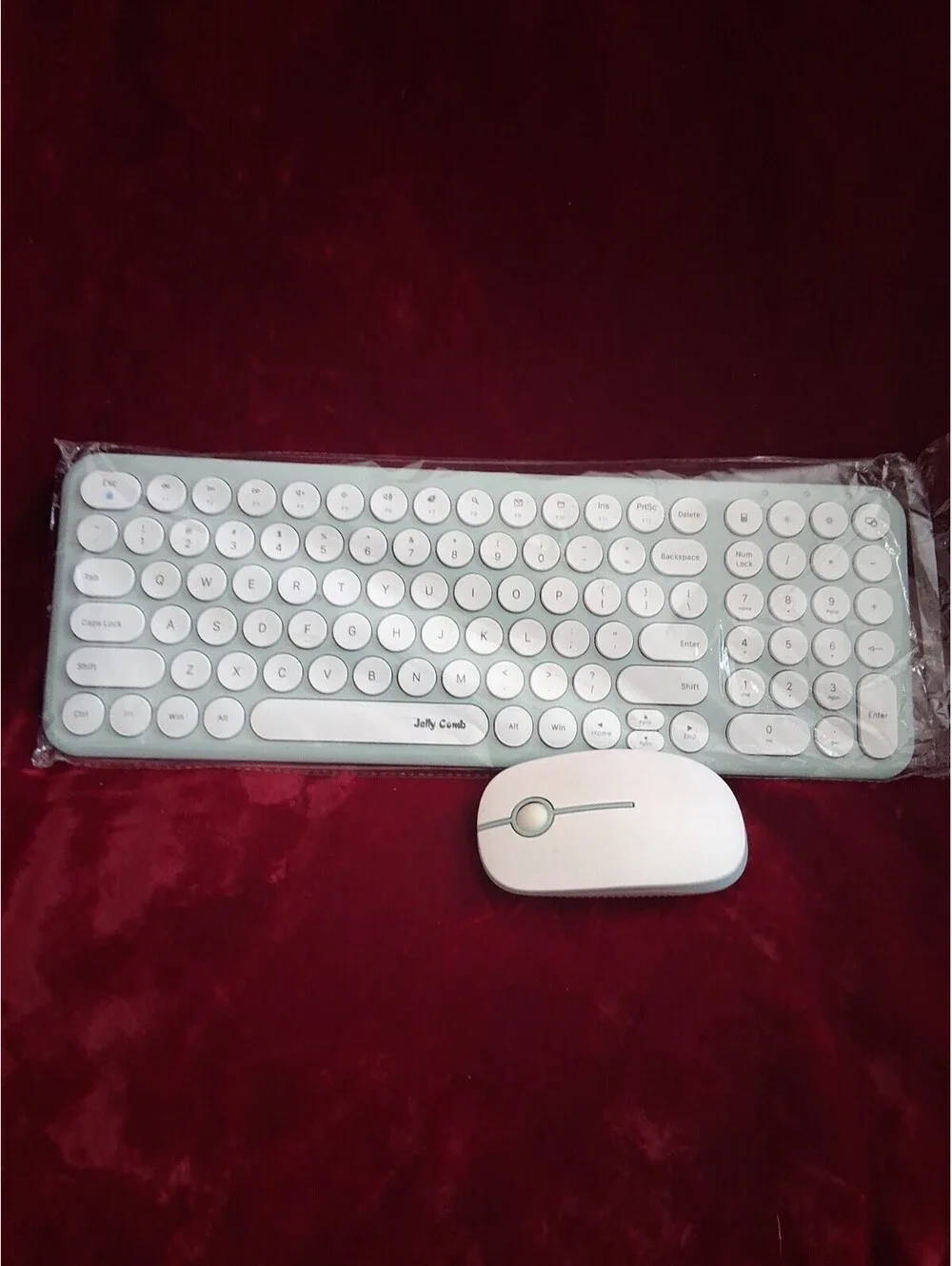 Jelly Comb KS45-2 Ultra Slim Full Size Wireless Keyboard And Mouse